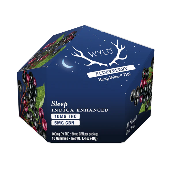 Wyld Hemp THC + CBN Indica Elderberry Gummies