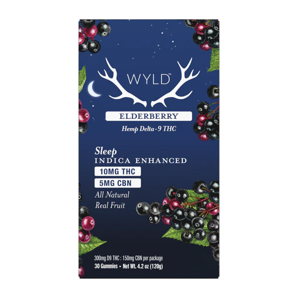 Wyld Hemp THC + CBN Indica Elderberry Gummies