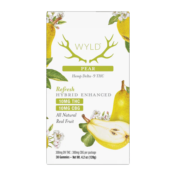 Wyld Hemp THC + CBG Hybrid Pear Gummies