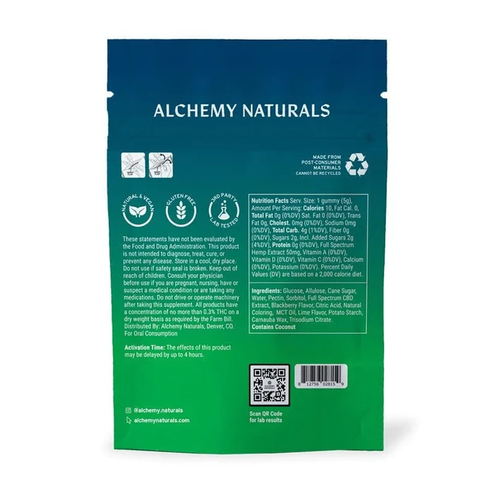 Alchemy Naturals Daily CBD Gummies