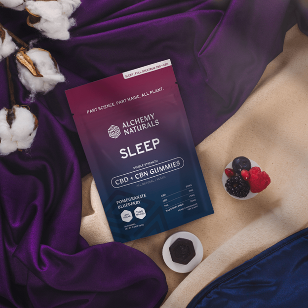Alchemy Naturals Sleep Gummies CBD + CBN + Passion Flower