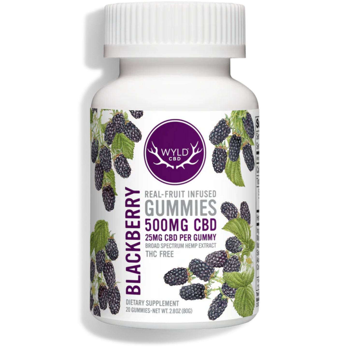 Wyld CBD Broad Spectrum Blackberry Gummies