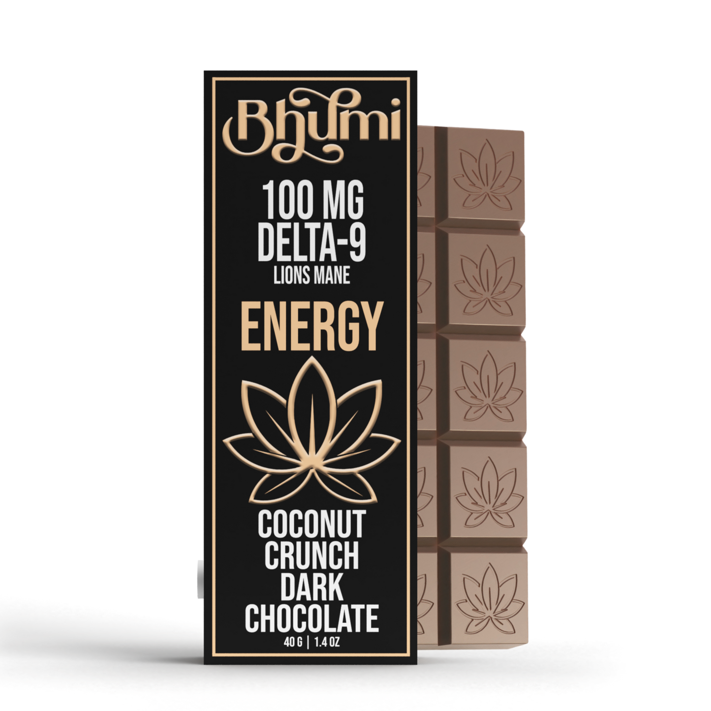 Bhumi Delta 9 THC Coconut Crunch Dark Chocolate