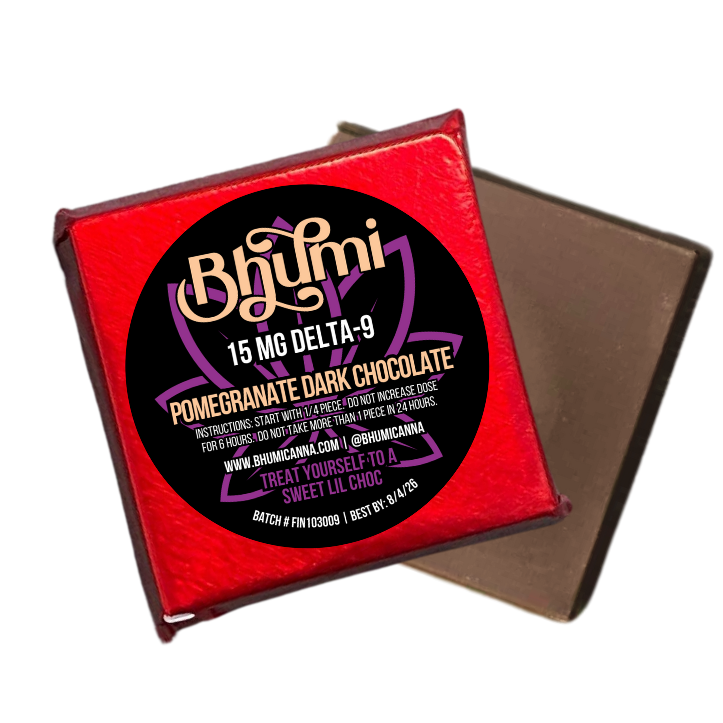 Bhumi D9 THC Pomegranate Dark Chocolate