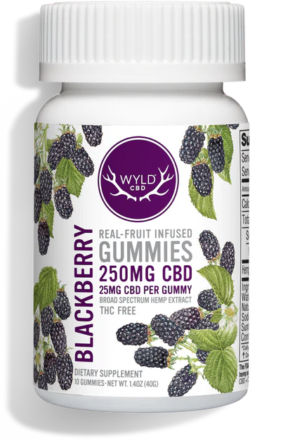 Wyld CBD Broad Spectrum Blackberry Gummies