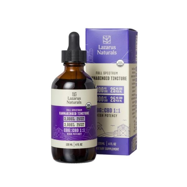Lazarus Naturals Full Spectrum CBG/CBD Oil Tincture