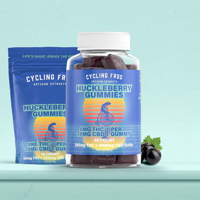 Cycling Frog 5mg THC + 25mg CBD Gummies