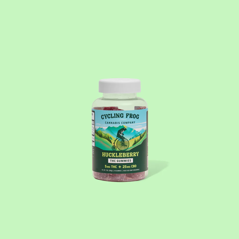 Cycling Frog 5mg THC + 25mg CBD Gummies