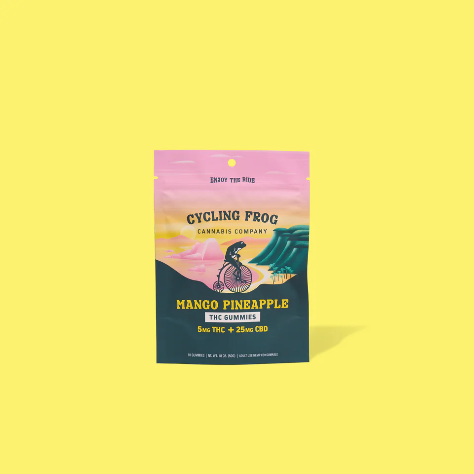 Cycling Frog 5mg THC + 25mg CBD Gummies