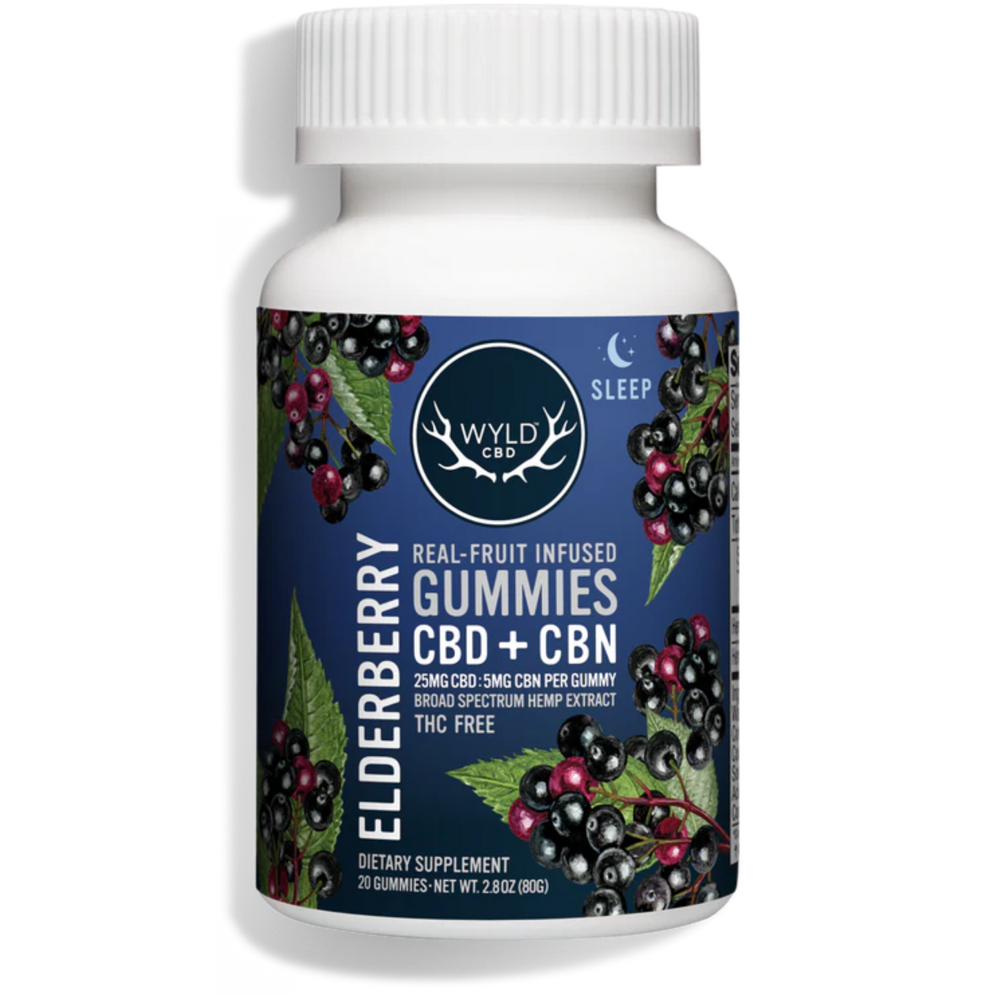 Wyld CBD + CBN Broad Spectrum Elderberry Gummies