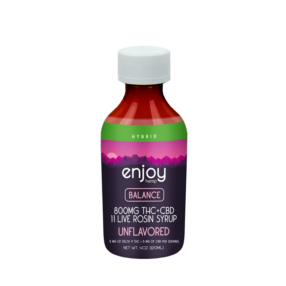 Enjoy Hemp 800mg Delta 9 THC + CBD Balance Syrup