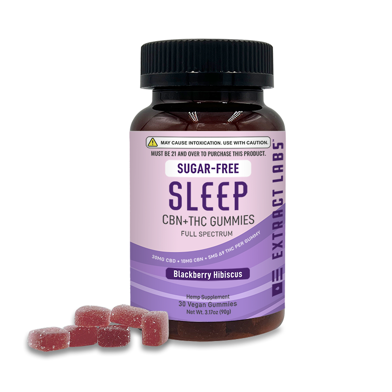 Extract Labs Sugar Free Delta 9 + CBN Sleep Gummies