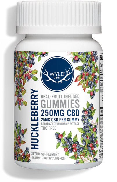 Wyld CBD Broad Spectrum Huckleberry Gummies