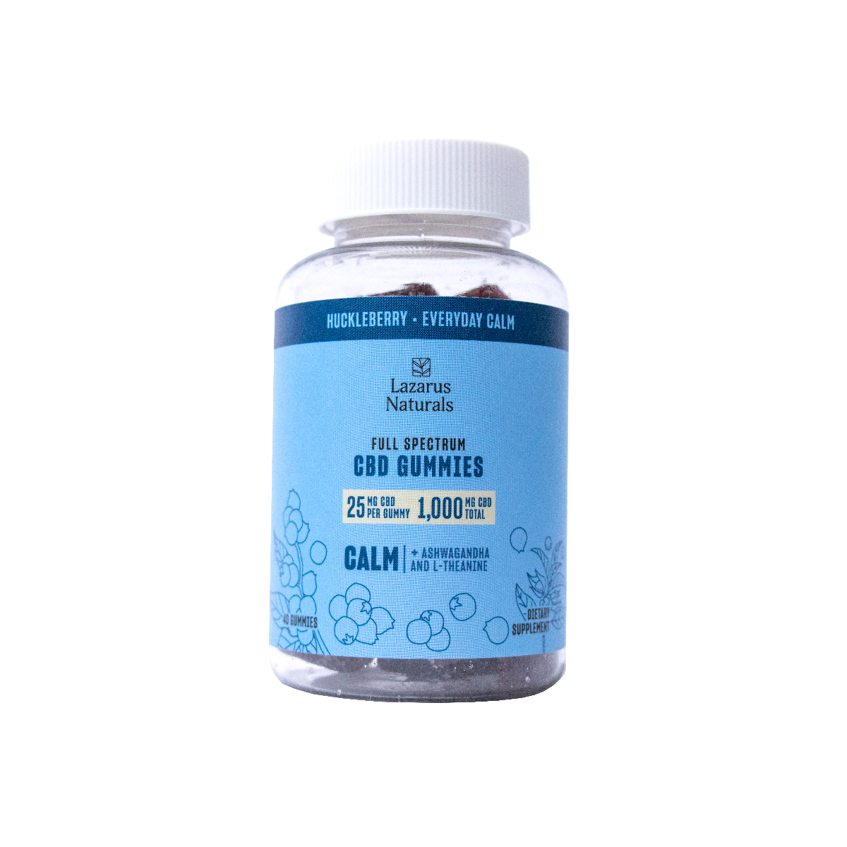 Lazarus Naturals CBD Huckleberry Calm Gummies