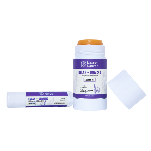 Lazarus Naturals Relax and Unwind CBD Balm Stick