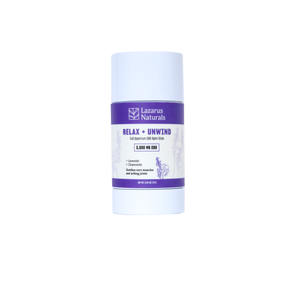 Lazarus Naturals Relax and Unwind CBD Balm Stick