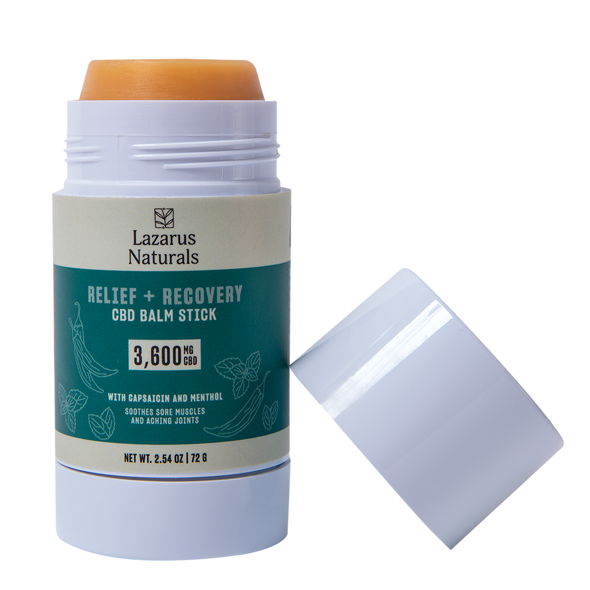 Lazarus Naturals Relief and Recovery CBD Balm Stick