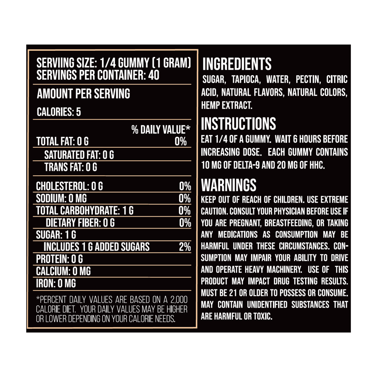 Bhumi Delta 9 THC + HHC Energy Mango Gummies