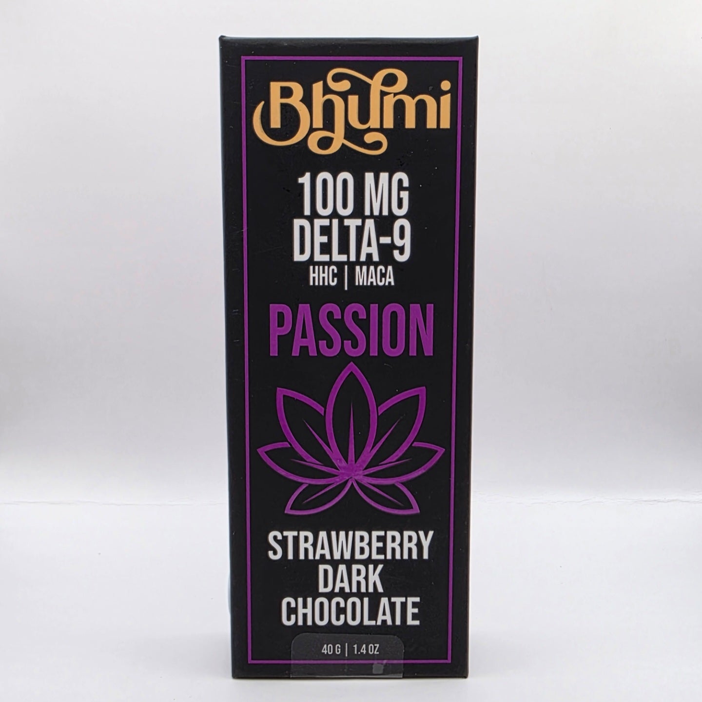 Bhumi Delta 9 THC + HHC + Maca Passion Strawberry Dark Chocolate