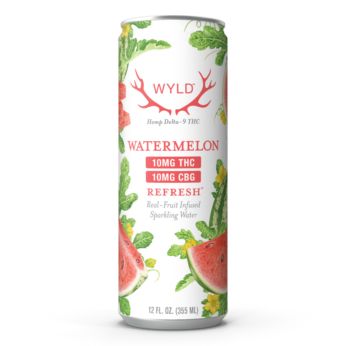 Wyld 10mg Delta 9 + 10mg CBG Watermelon Sparkling Water