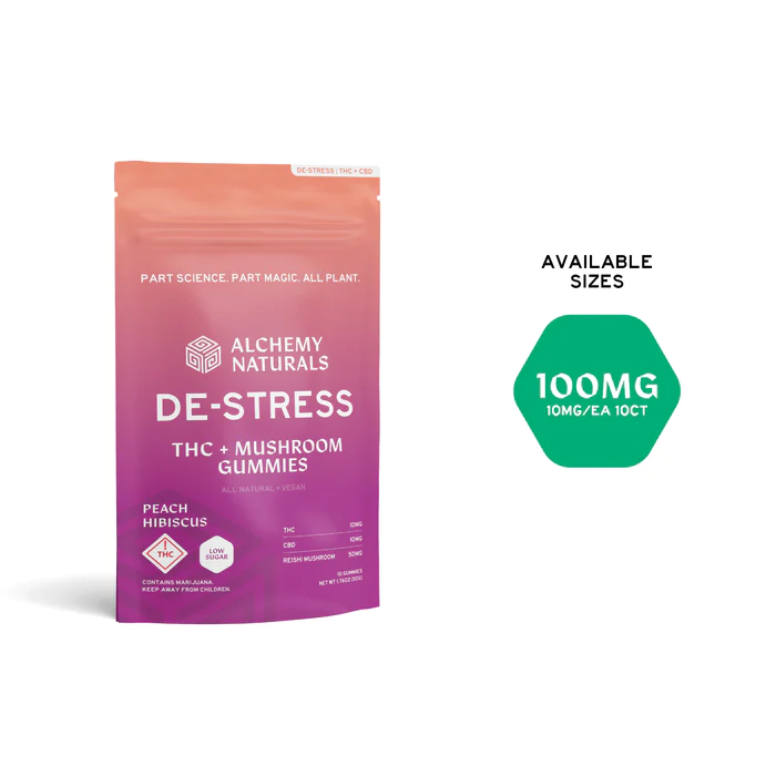 Alchemy Naturals Stress Gummies CBD + Reishi Mushroom