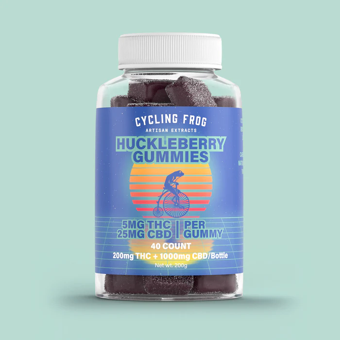 Cycling Frog 5mg THC + 25mg CBD Gummies