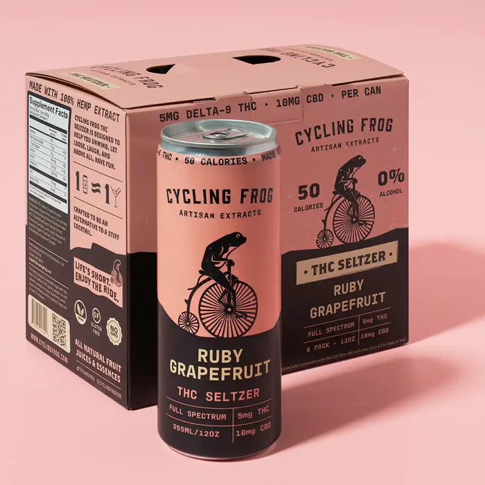 Cycling Frog 5mg THC + 10mg CBD Seltzer
