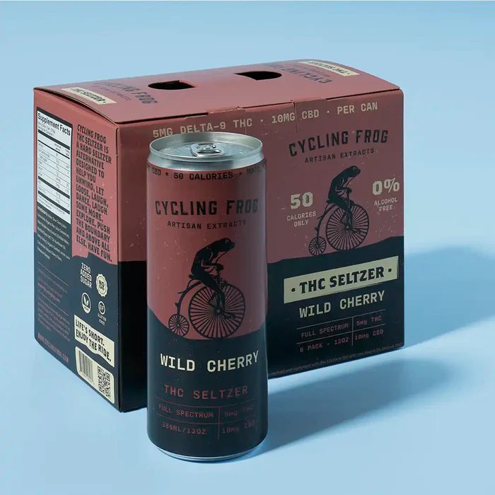 Cycling Frog 5mg THC + 10mg CBD Seltzer
