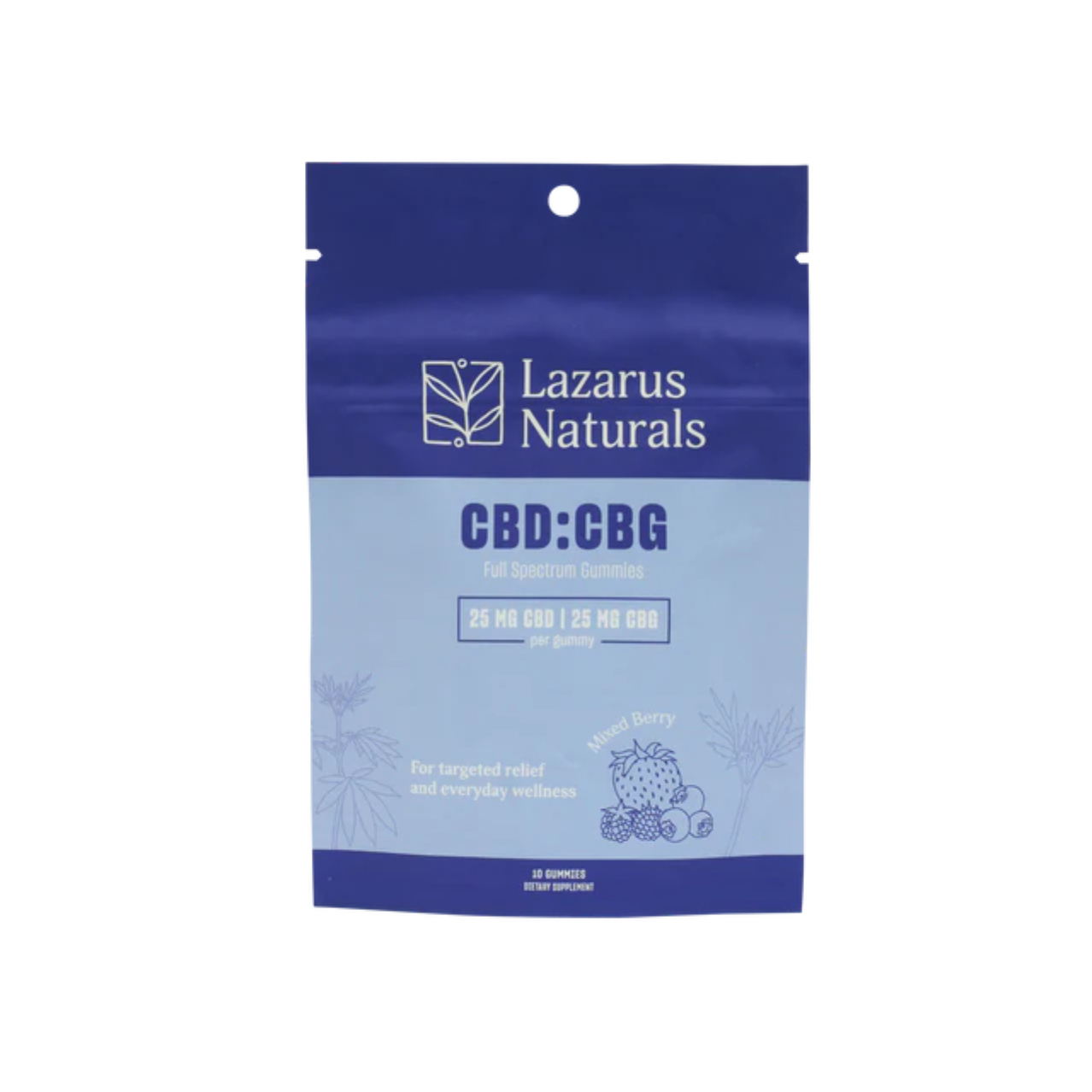 Lazarus Naturals CBD + CBG Gummies