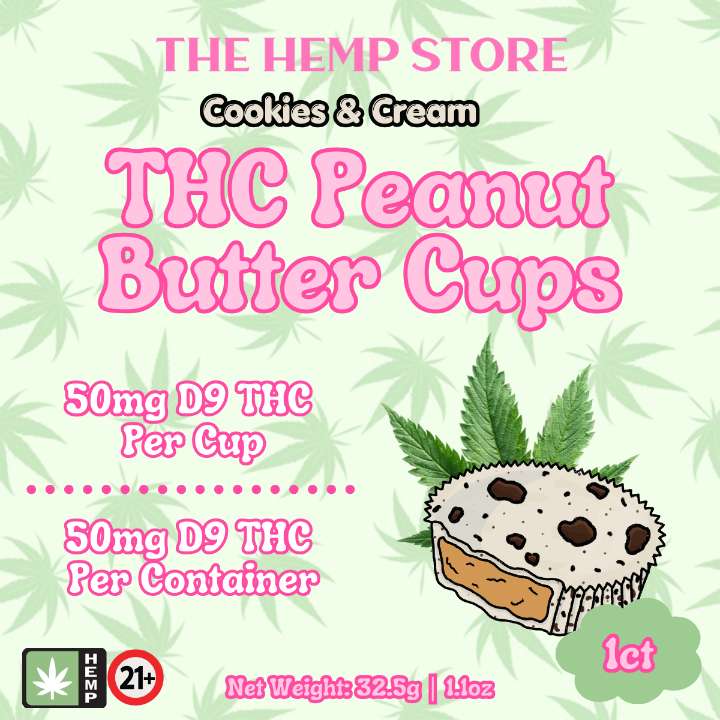 The Hemp Store 50mg Delta 9 THC Peanut Butter Cup