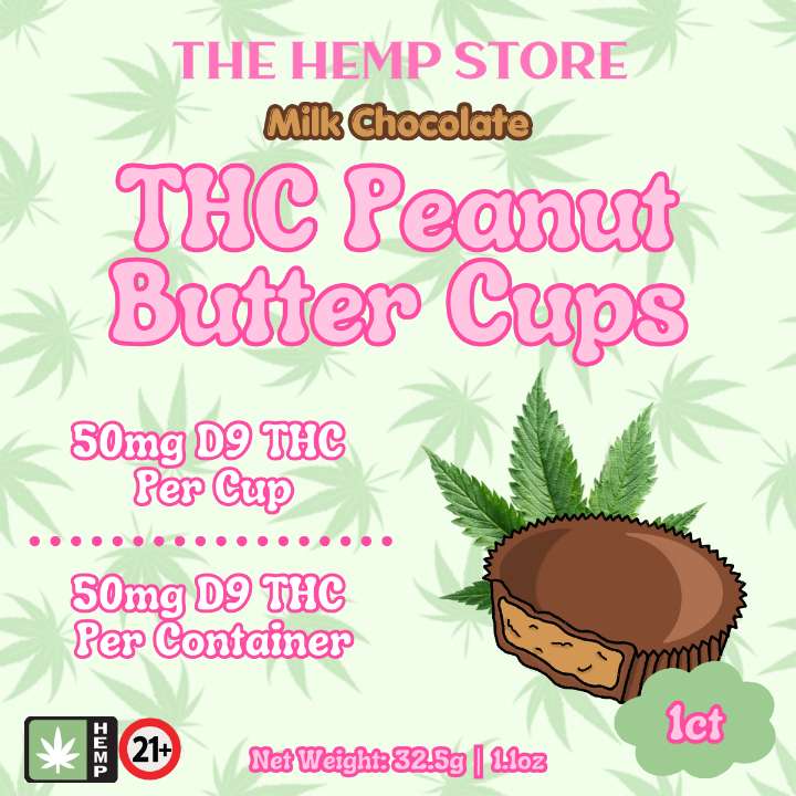 The Hemp Store 50mg Delta 9 THC Peanut Butter Cup