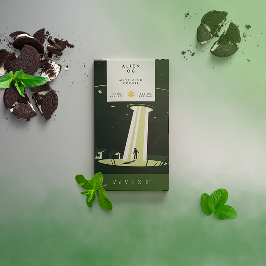 deVINE Alien OG THC + CBD Dark Chocolate Bar