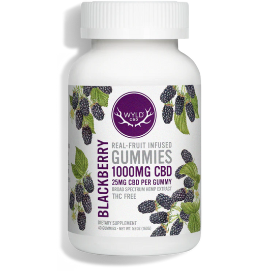 Wyld CBD Broad Spectrum Blackberry Gummies