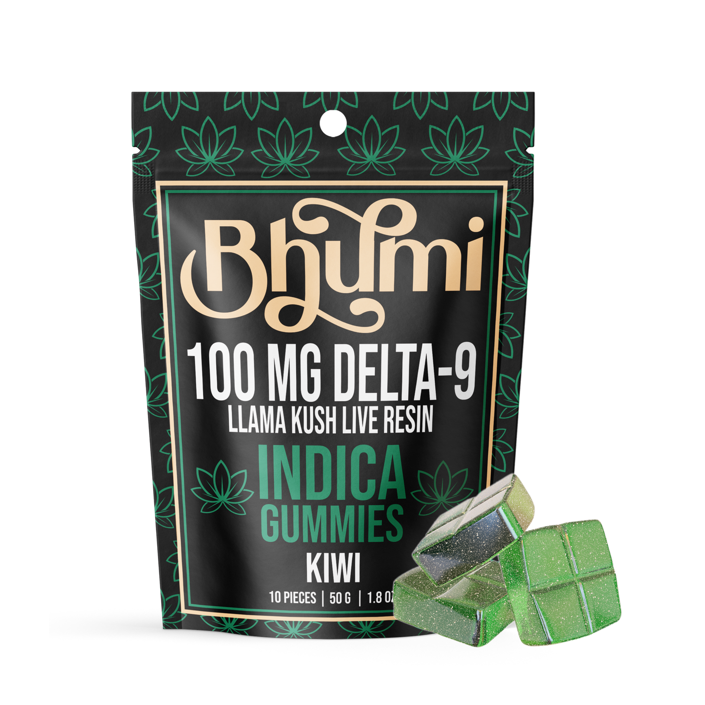 Bhumi Indica Live Resin Kiwi Gummies