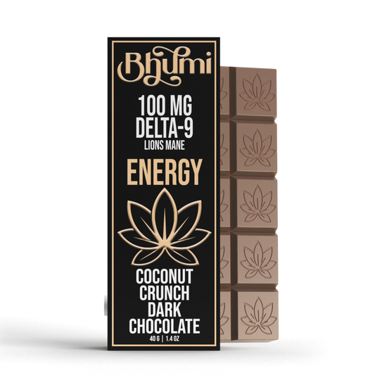 Bhumi Delta 9 THC Coconut Crunch Dark Chocolate
