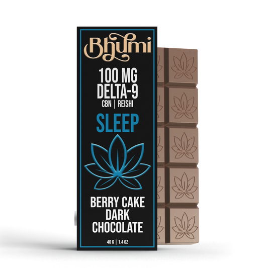Bhumi Delta 9 THC + CBN Berry Cake Dark Chocolate