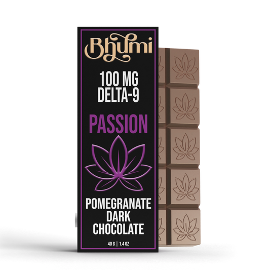Bhumi D9 THC Pomegranate Dark Chocolate