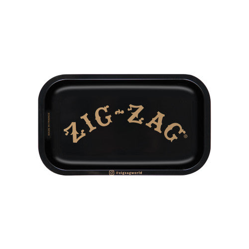 Zig-Zag Small Black Rolling Tray