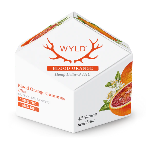 Wyld Hemp THC + CBC Sativa Bliss Blood Orange Gummies