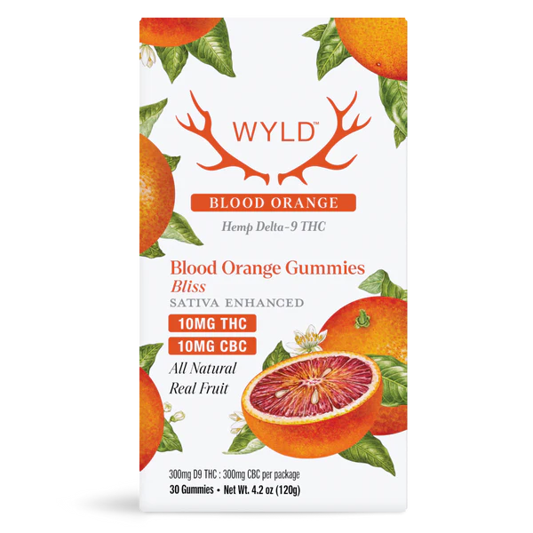 Wyld Hemp THC + CBC Sativa Bliss Blood Orange Gummies