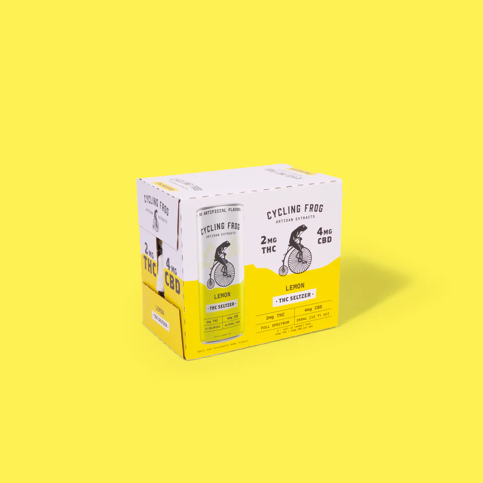 Cycling Frog 2mg THC 4mg CBD Light Seltzer