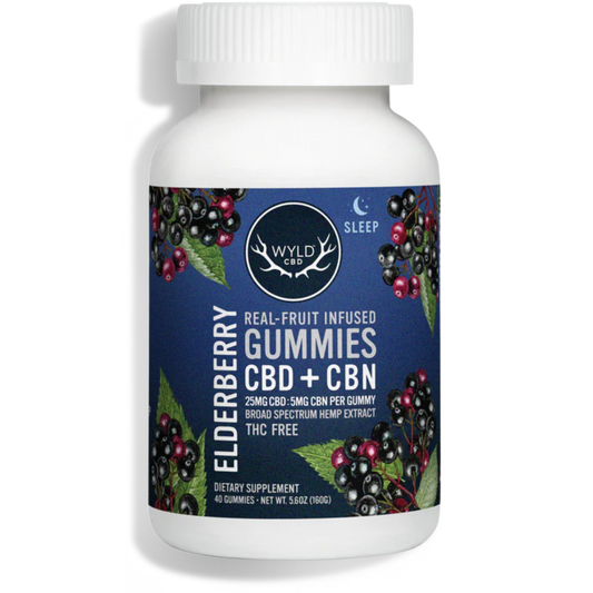 Wyld CBD + CBN Broad Spectrum Elderberry Gummies