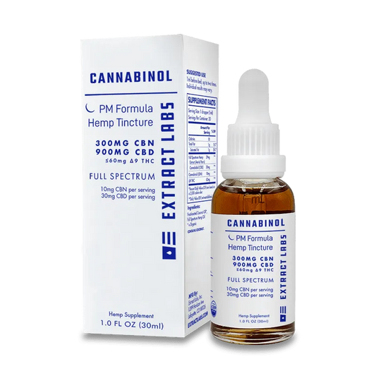 Extract Labs Full Spectrum CBD + CBN PM Formula Tincture