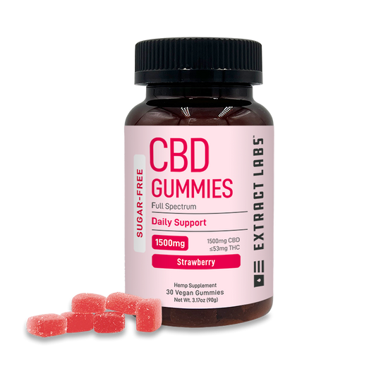 Extract Labs Sugar Free CBD Daily Support Gummies
