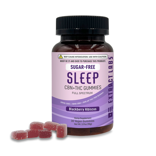 Extract Labs Sugar Free Delta 9 + CBN Sleep Gummies