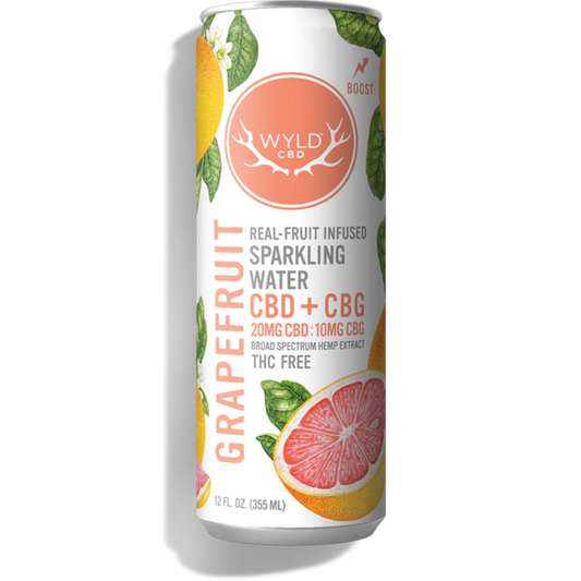 Wyld CBD + CBG Sparkling Water Grapefruit