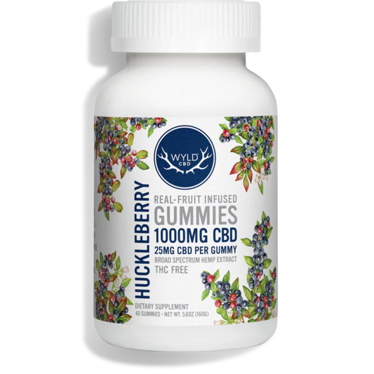 Wyld CBD Broad Spectrum Huckleberry Gummies