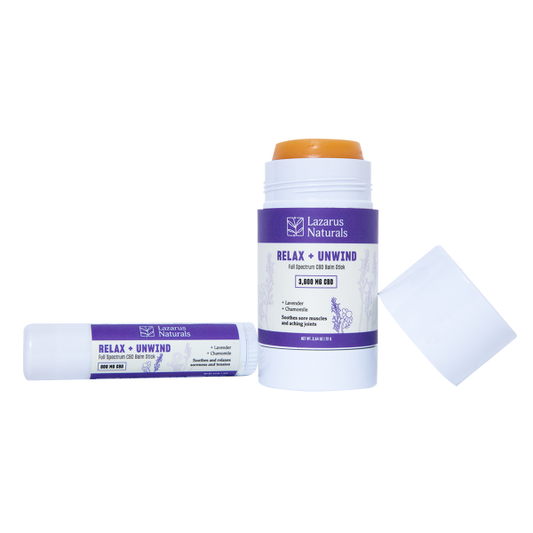 Lazarus Naturals Relax and Unwind CBD Balm Stick