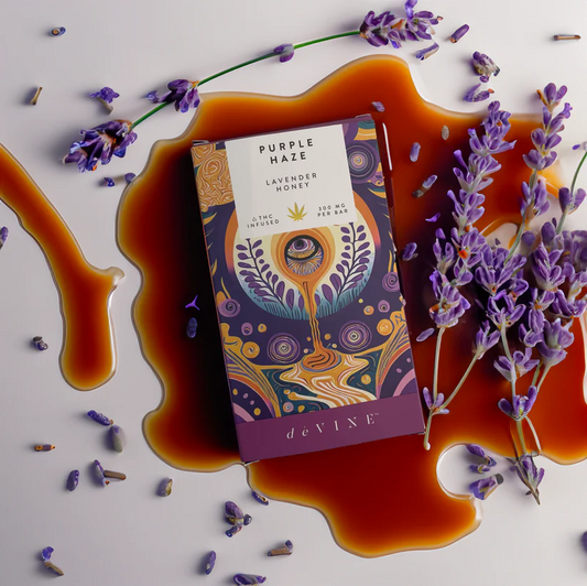 deVINE Purple Haze THC + CBD Dark Chocolate Bar
