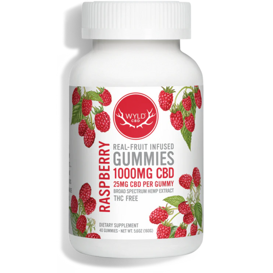 Wyld CBD Broad Spectrum Raspberry Gummies